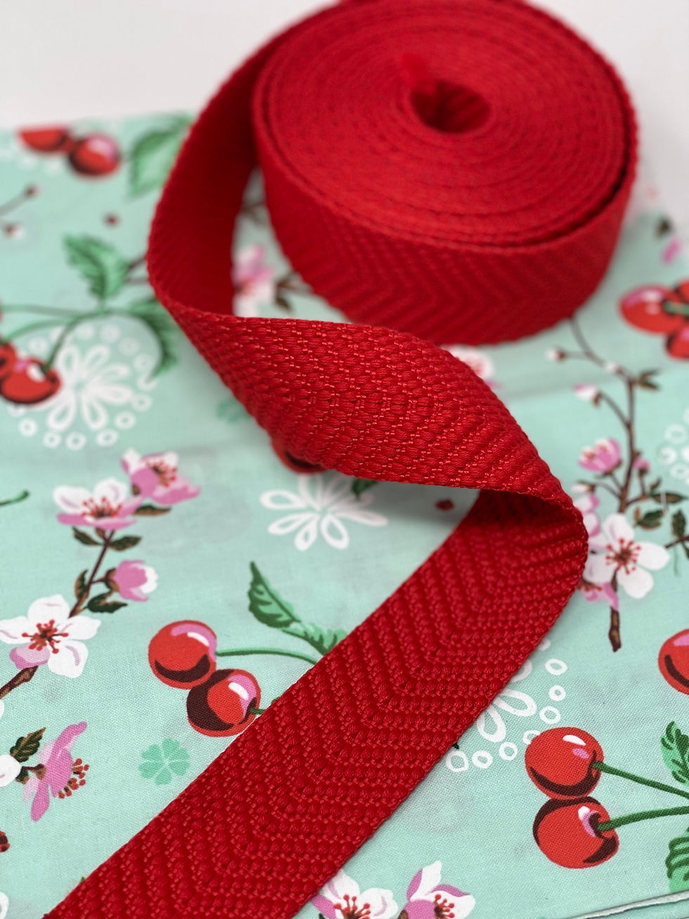 Thumbnail: 1 ½" Luxe Chevron Webbing - CARDINAL