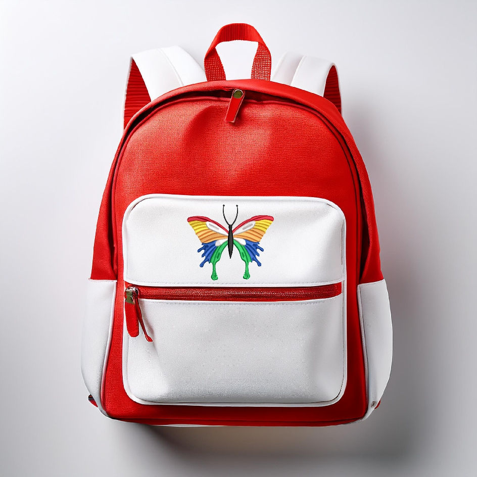 Thumbnail: Britney the Butterfly size 3.39 x 3.90 Inches- Machine Embroidery Hoop Design