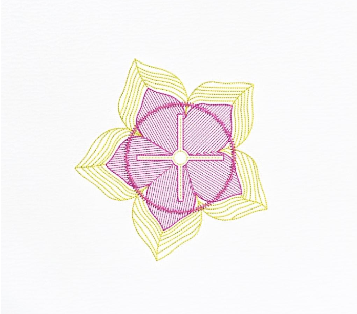 Thumbnail: Wine Glass foot holder flower Large Machine Embroidery Hoop Design ITH