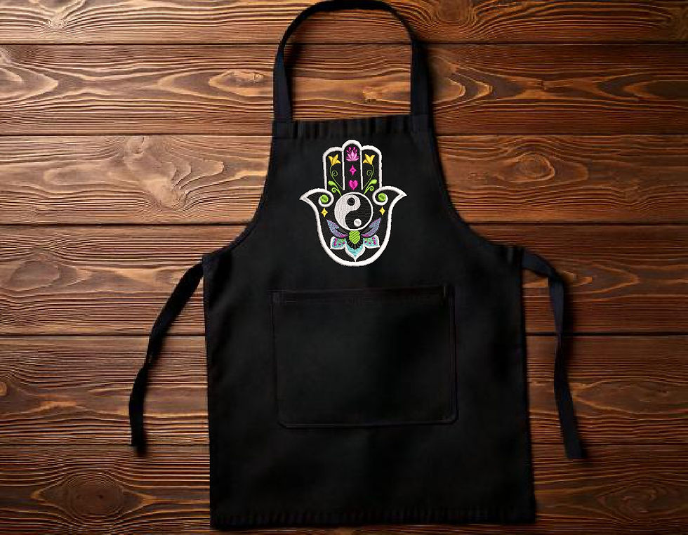 Thumbnail: Hamsa Spiritual Hand - Medium - Machine Embroidery Hoop Design ITH