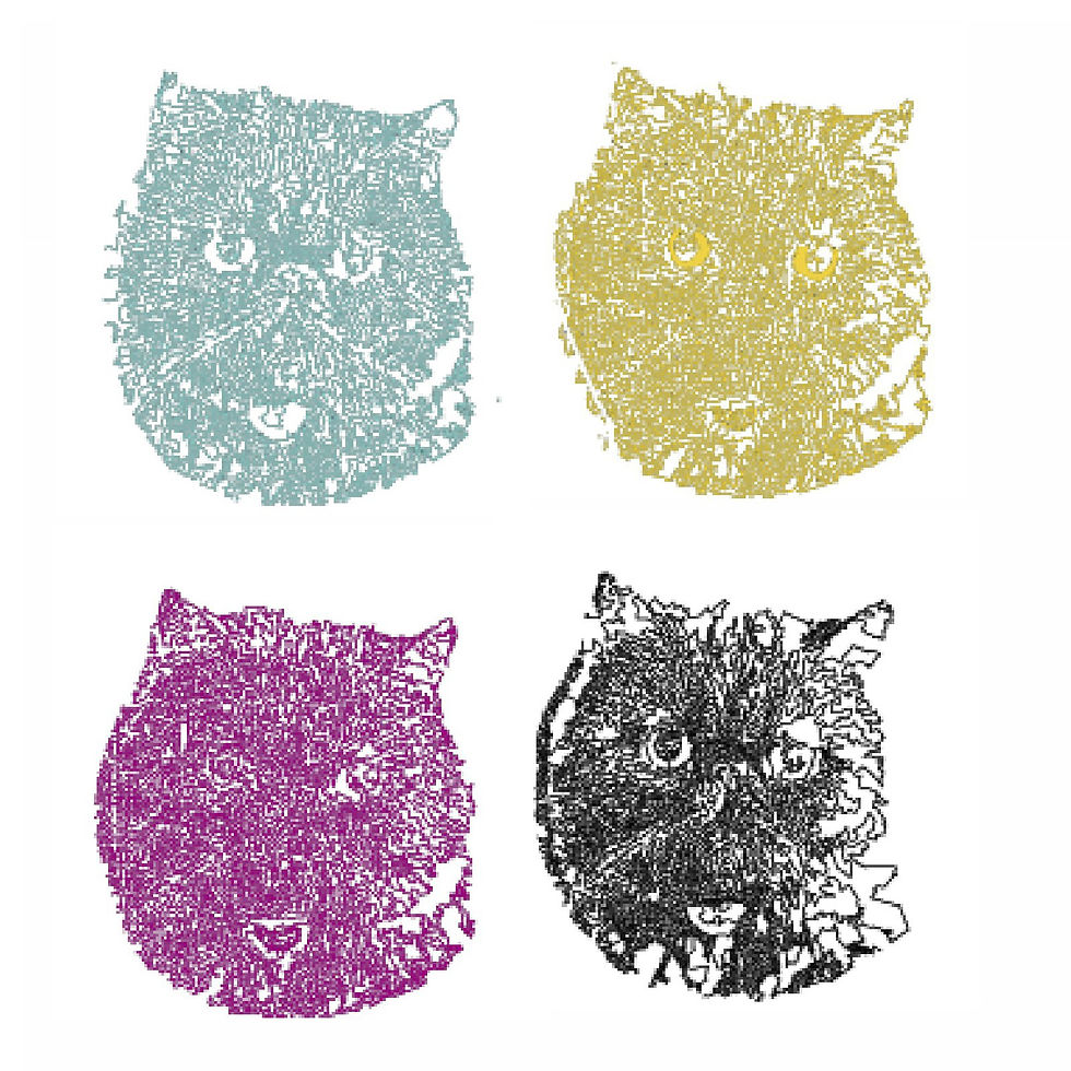 Thumbnail: Short Haired Persian Machine Embroidery Hoop Design - Digital Download ITH