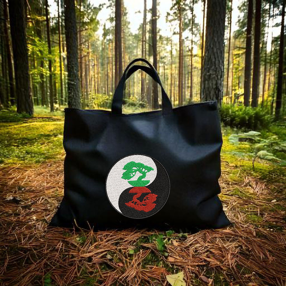 Thumbnail: Yin and Yang Bonsai Tree -Spiritual Machine Embroidery Hoop Design ITH
