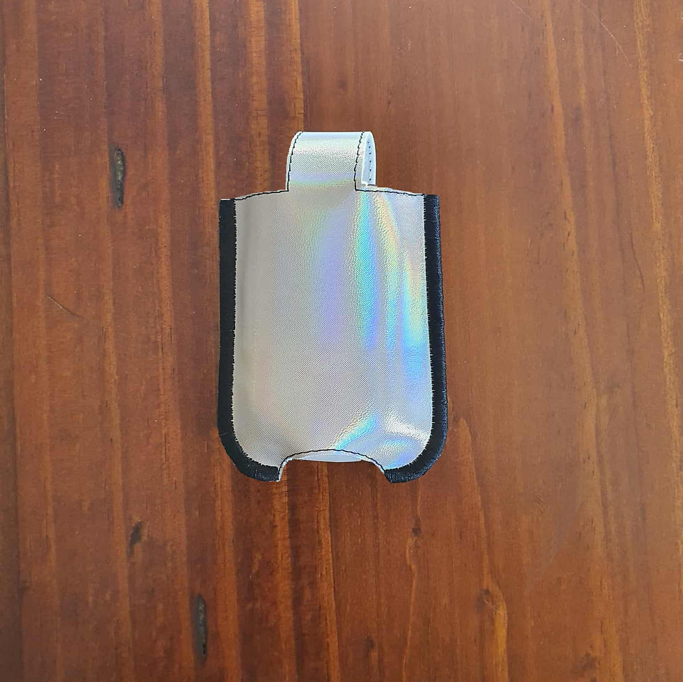 Thumbnail: Hand Sanitiser holder 1 fluid o 29 ml bottle Machine Embroidery Hoop Design ITH