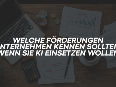Welche Förderungen Unternehmen kennen sollten, wenn sie KI einsetzen wollen