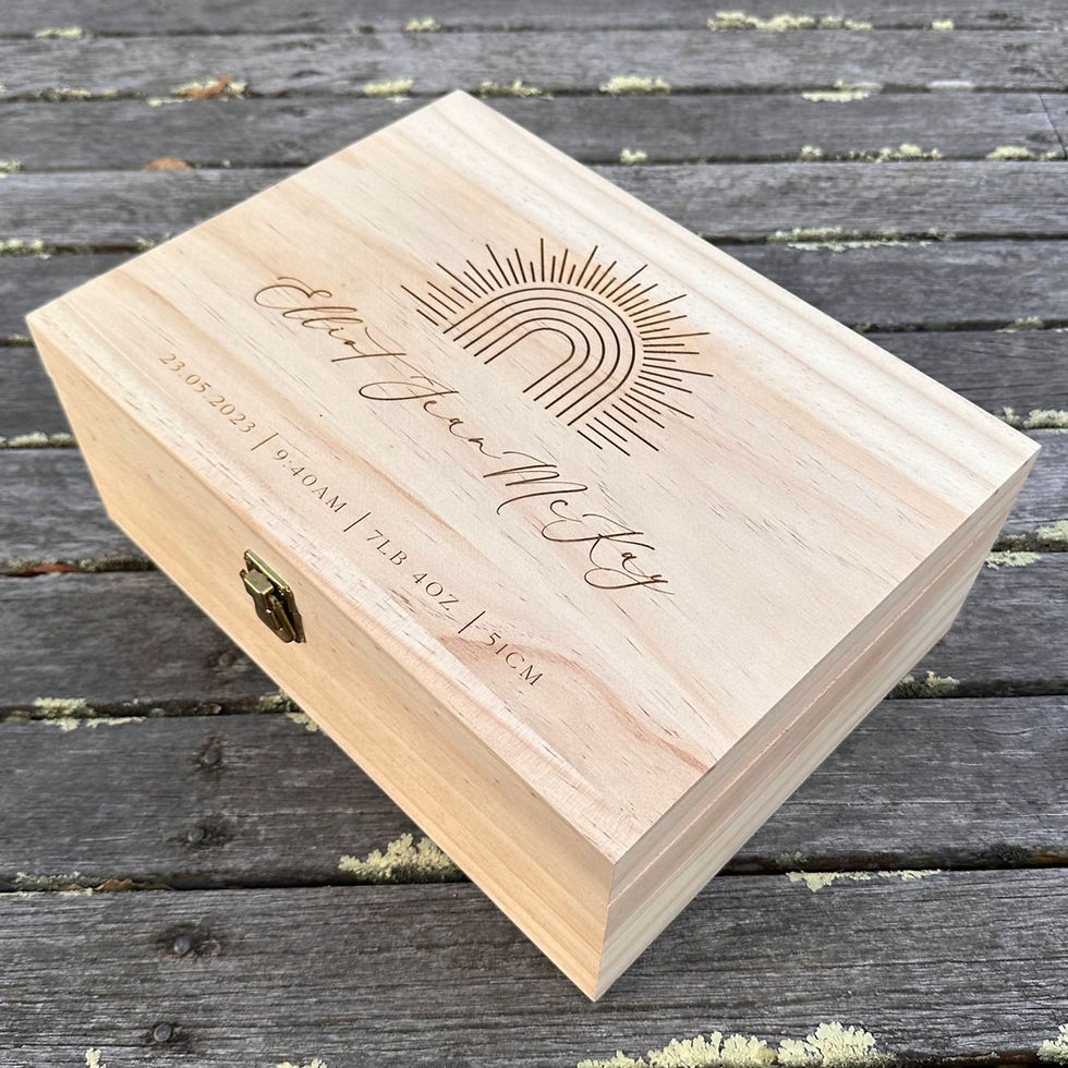 Thumbnail: hinged lid keepsake box