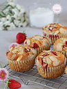 Muffins healthy fraises et amandes