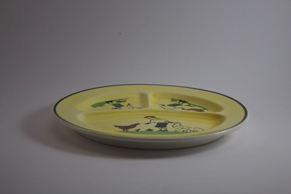 Miniatura: Platito escena rural