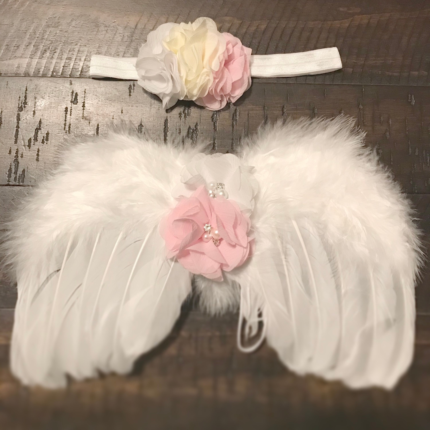 Newborn unisex wings with straps & headband