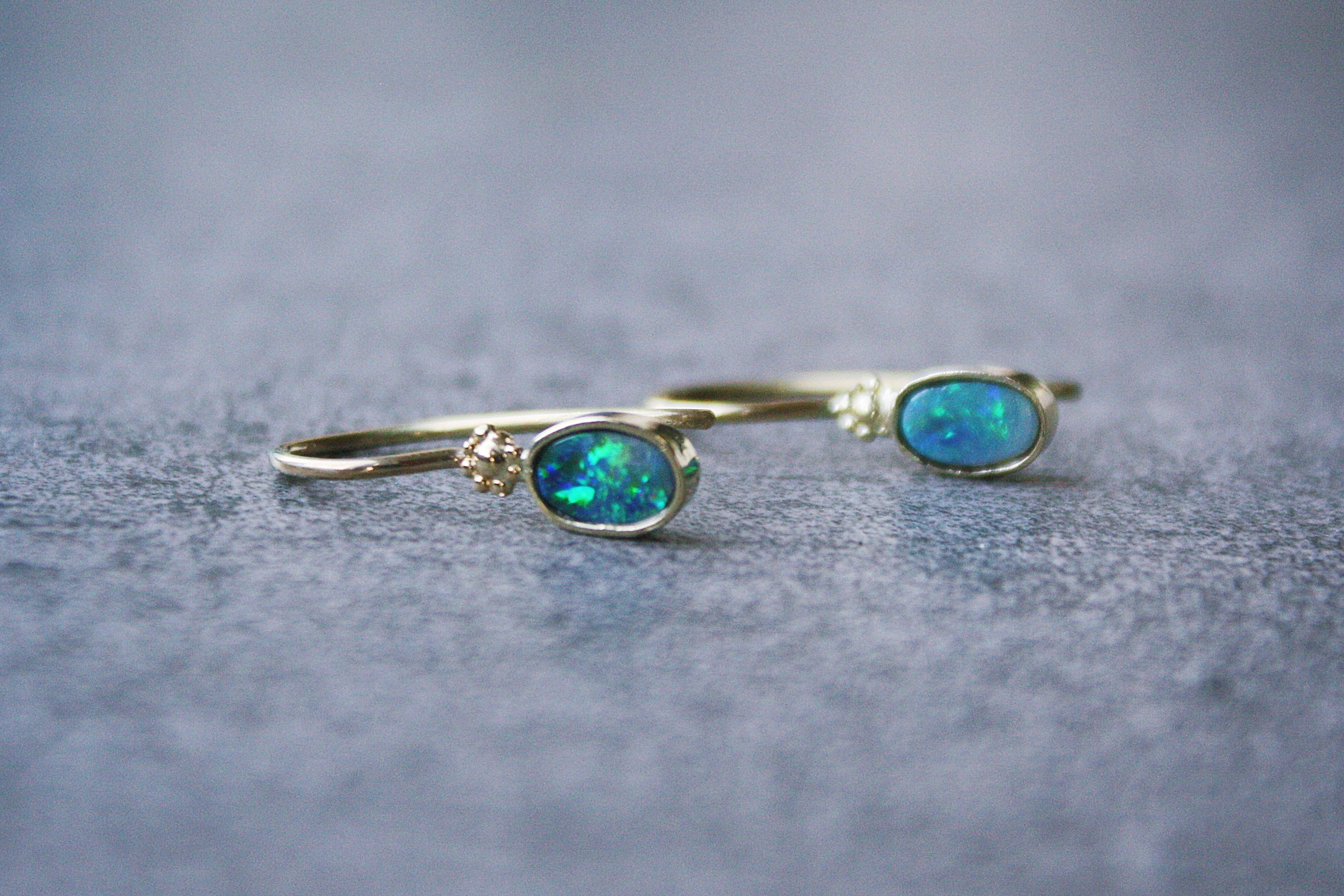 Opal-Ohrhänger "Funkenmarie"