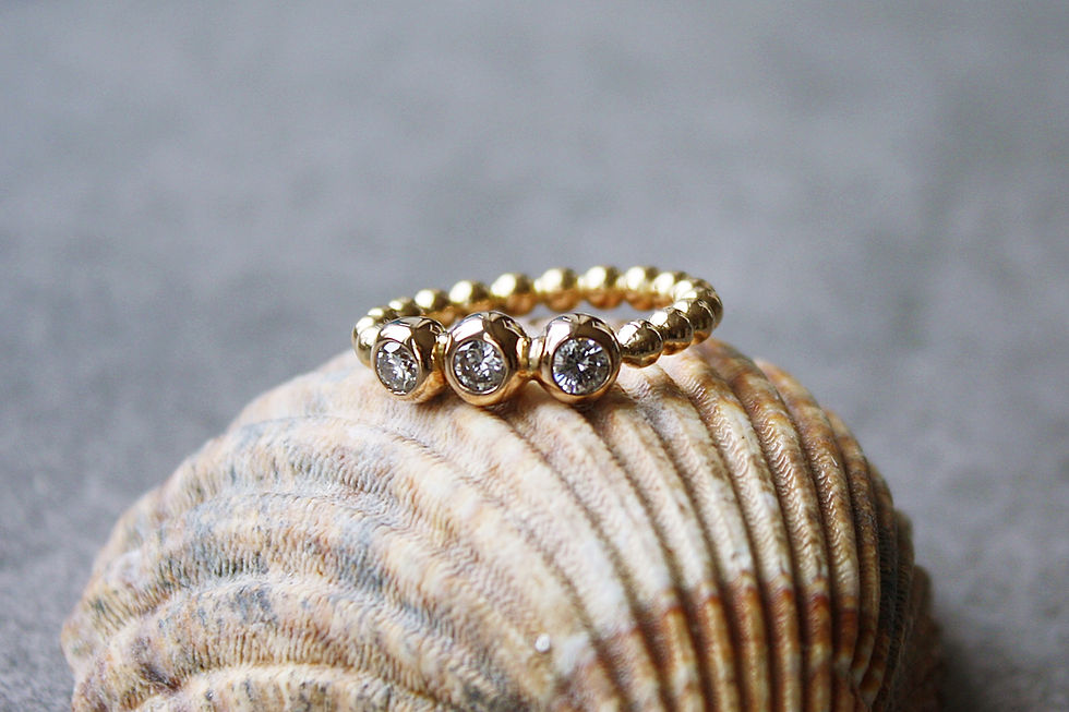 Miniaturbild: Kugelringe 585/-Gold