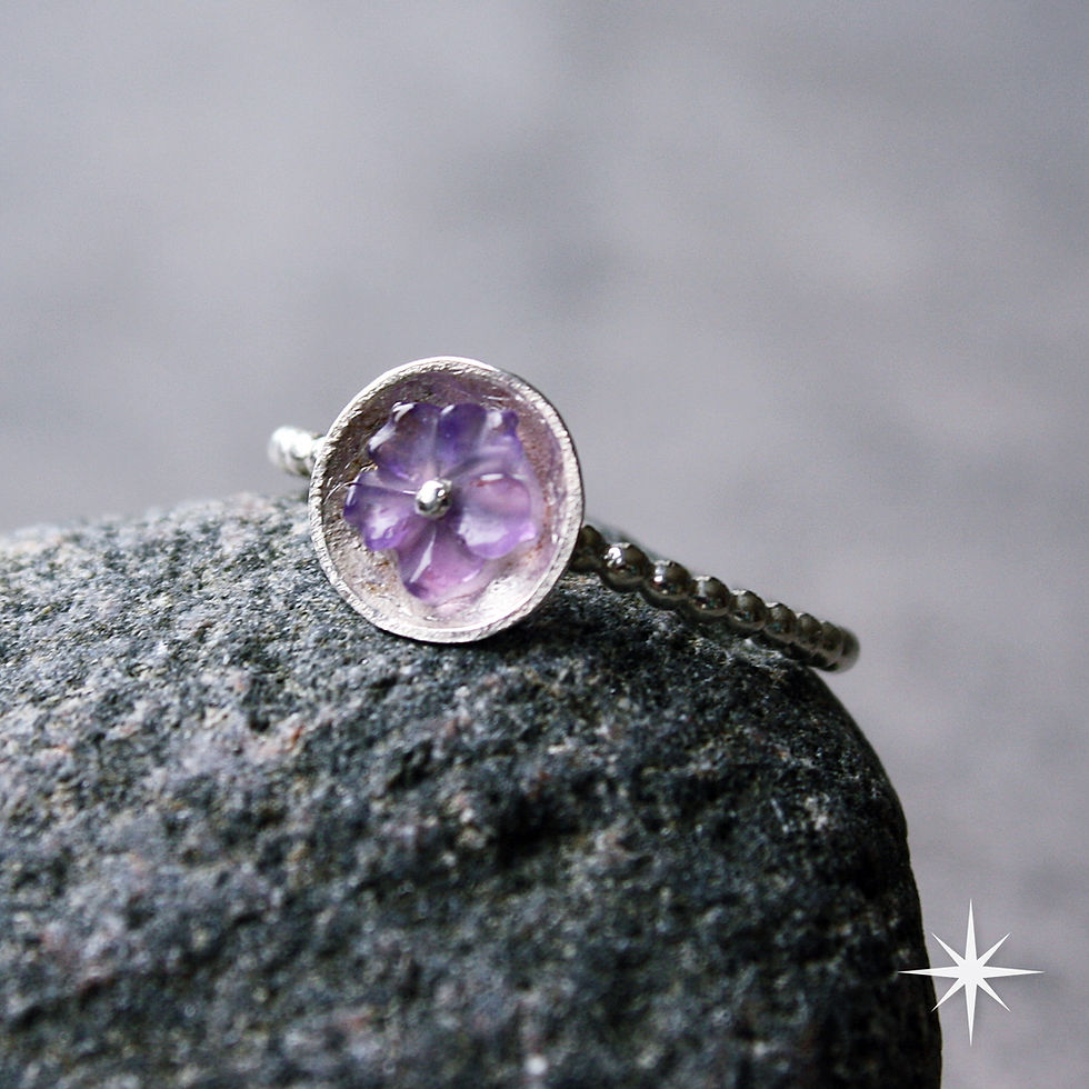 Miniaturbild: Amethyst-Ohrhänger "Lavendel"