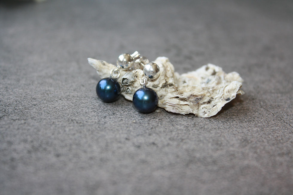 Miniaturbild: Echte Süßwasser-Perlenohrstecker