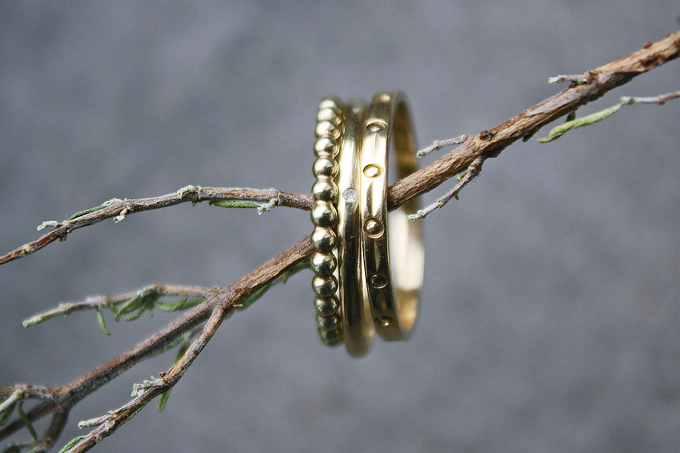Miniaturbild: Kugelringe 585/-Gold