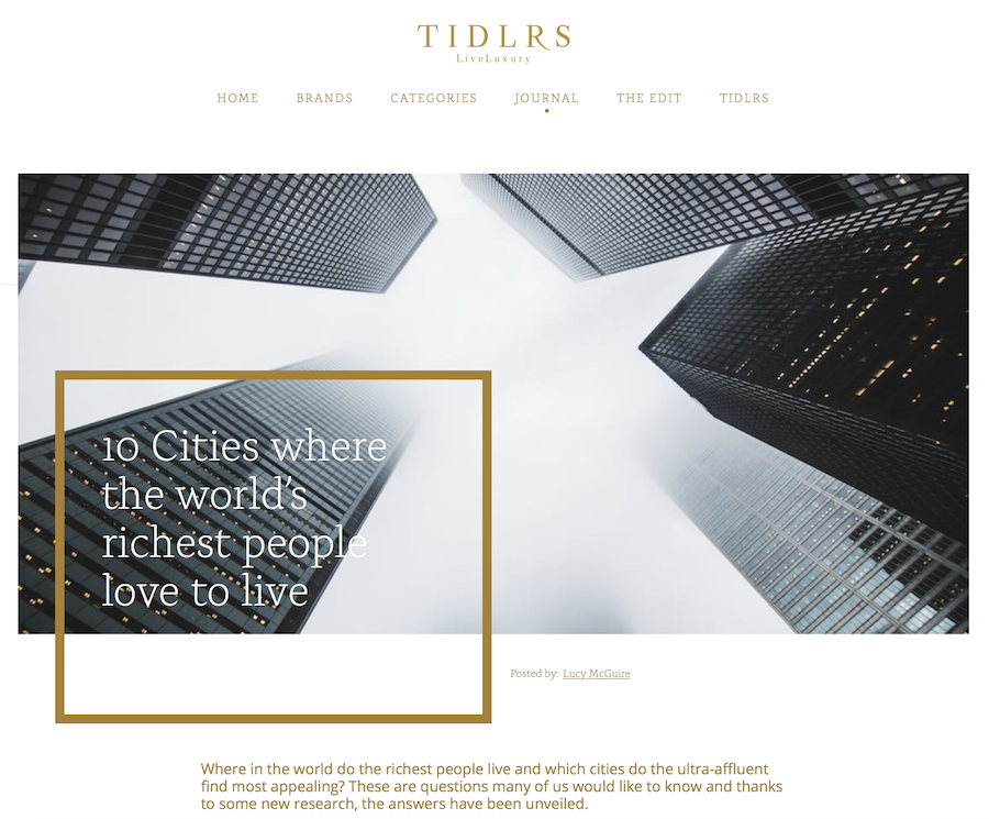 Rich cities around the world