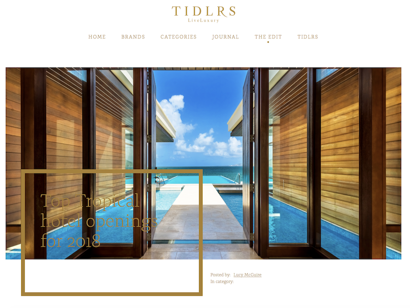 Top Tropical Hotel Openings