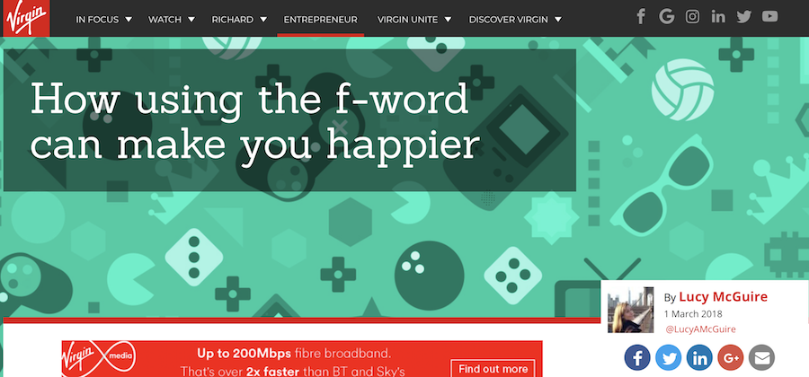 Use the 'F' word to make you happy