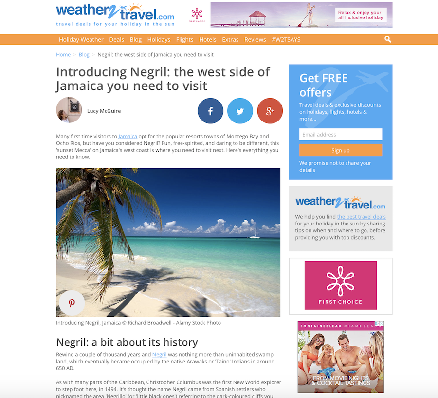 Introducing Negril, Jamaica