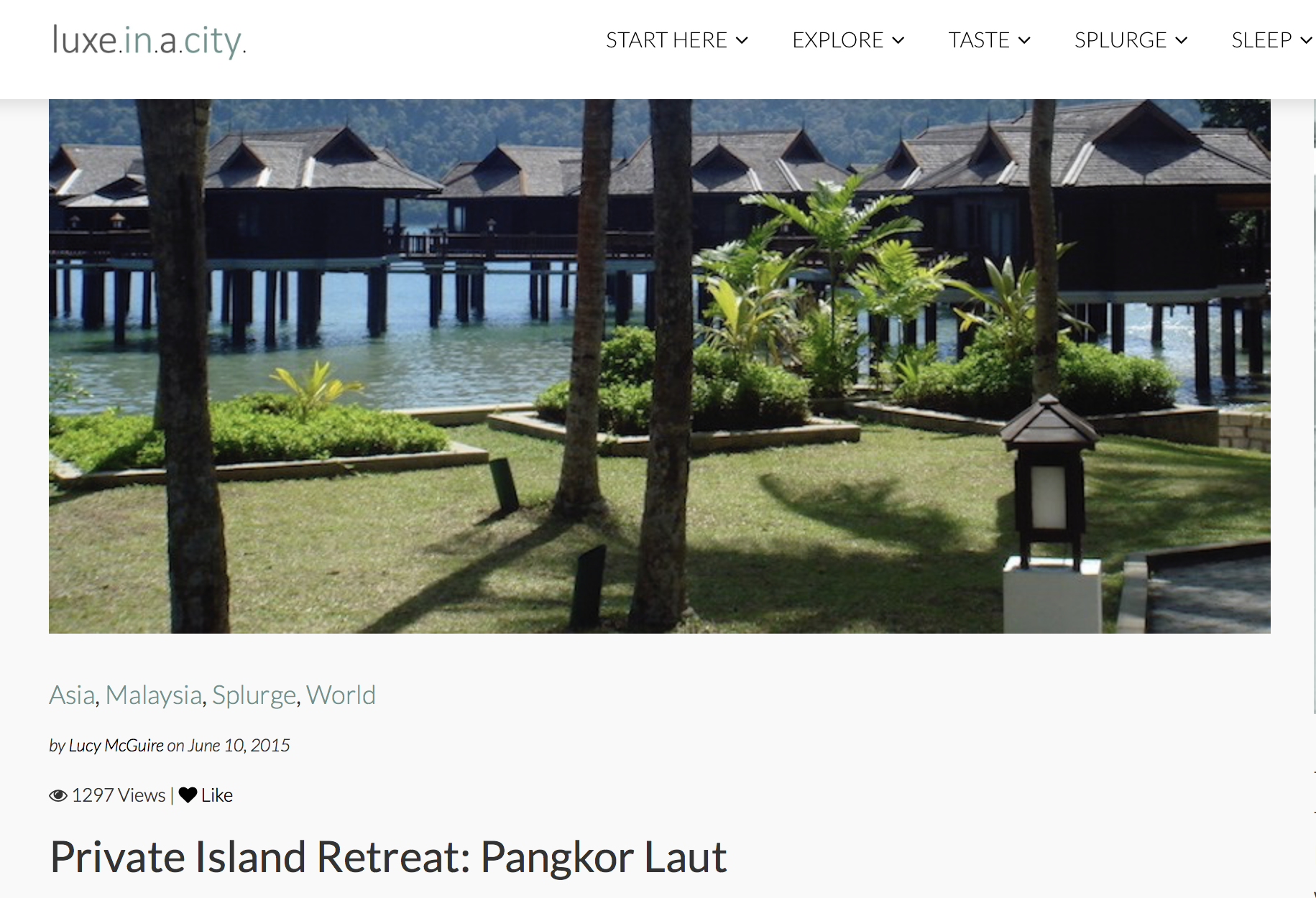 Private Island Retreat Pangkor Laut