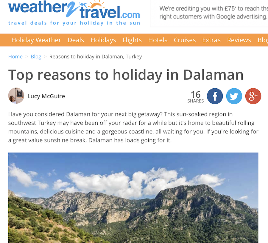 Reasons to holiday in Dalaman