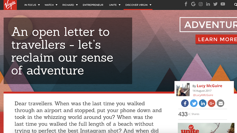 An open letter to travellers