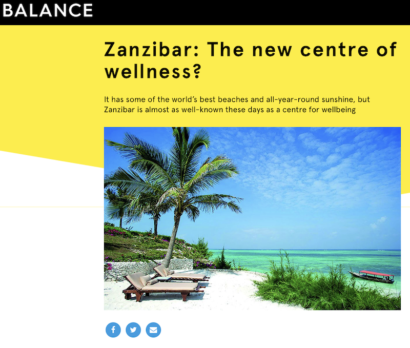 Zanzibar: The new centre of wellness