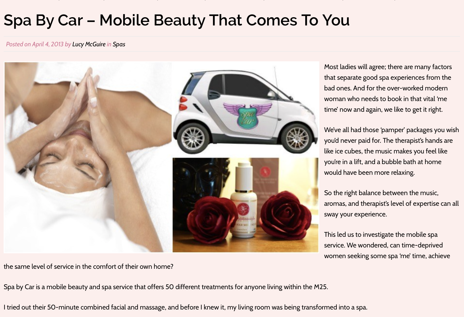 Spa by Car | Belle About Town