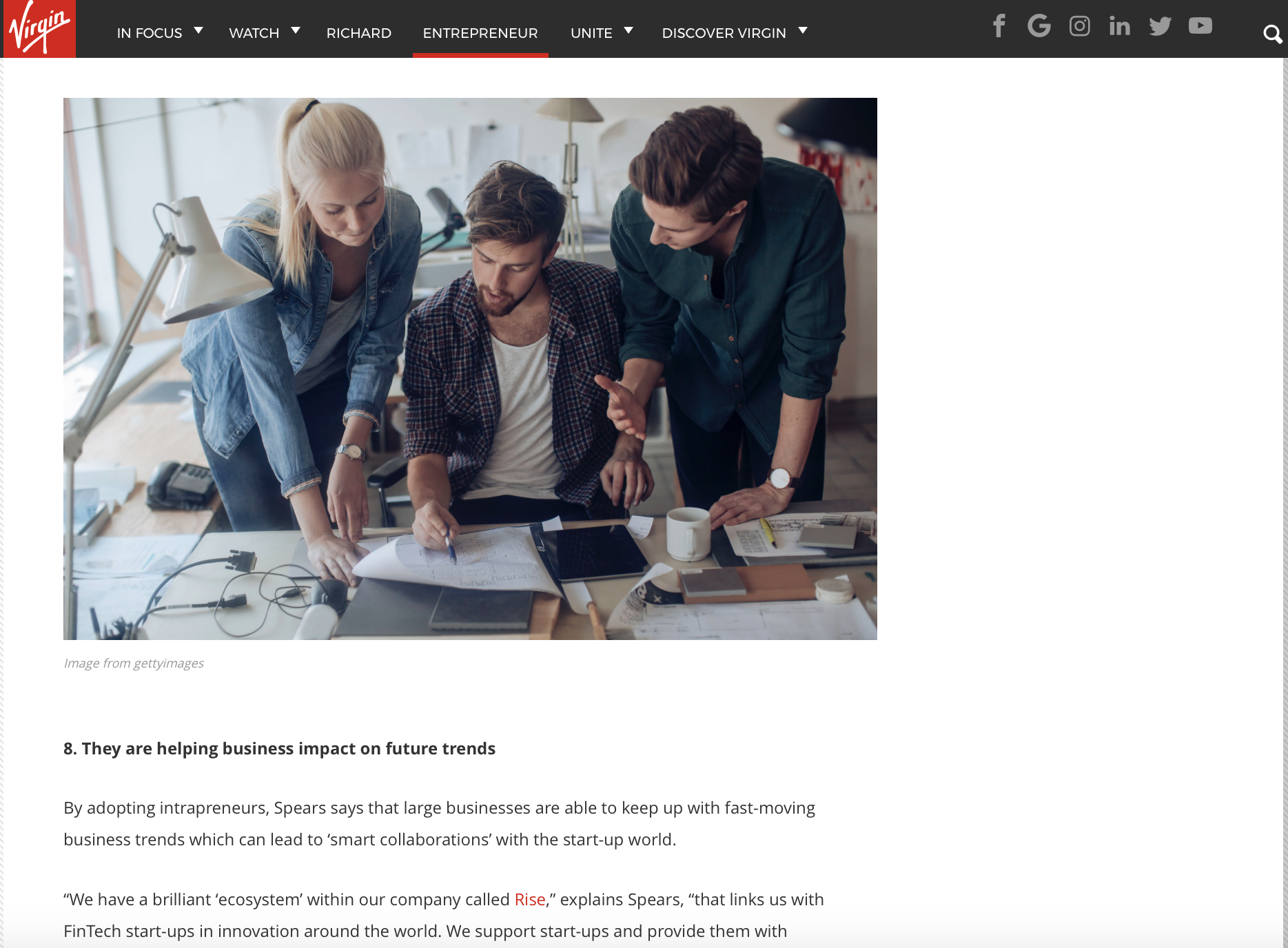 Intrapreneurs and Business