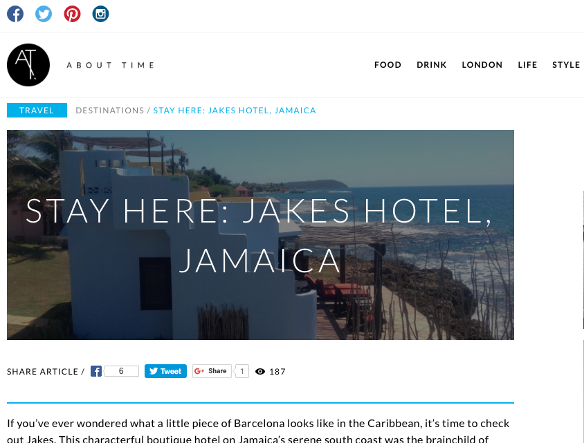 Stay Here: Jakes Hotel, Jamaica