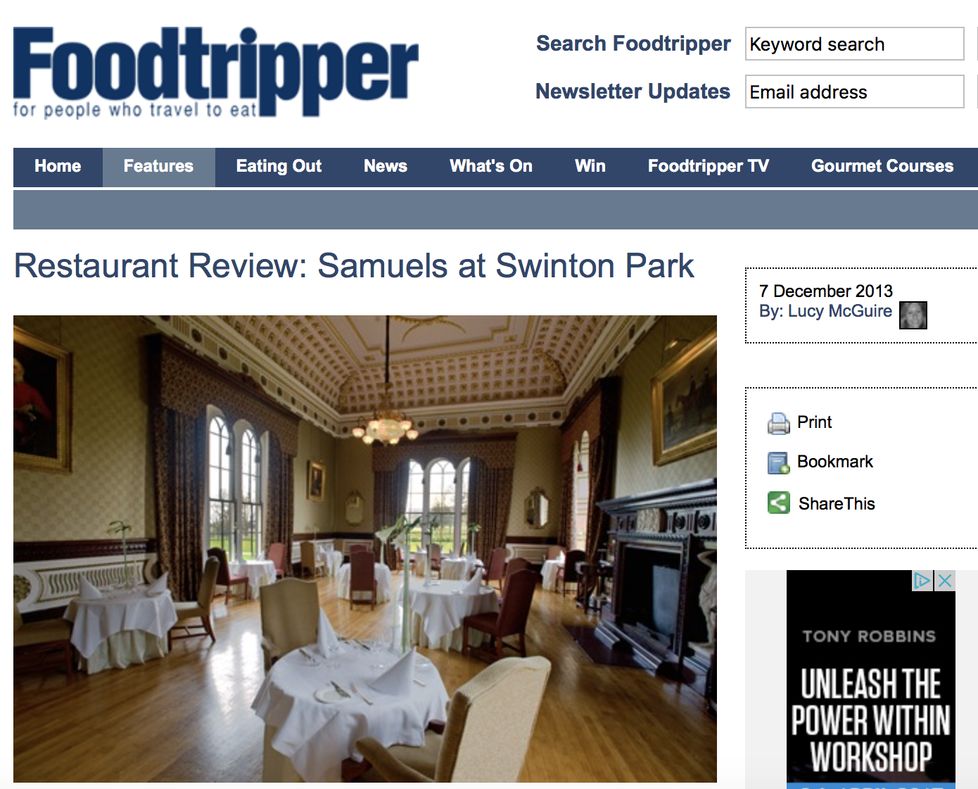 Samuels at Swinton Park