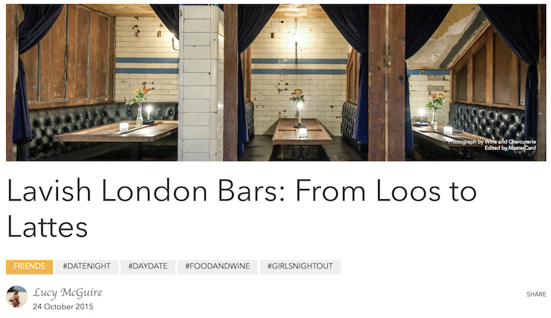 London Bars from Loos to Lattes