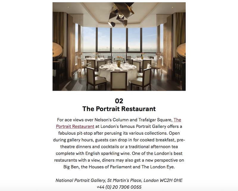 London restaurants with a view