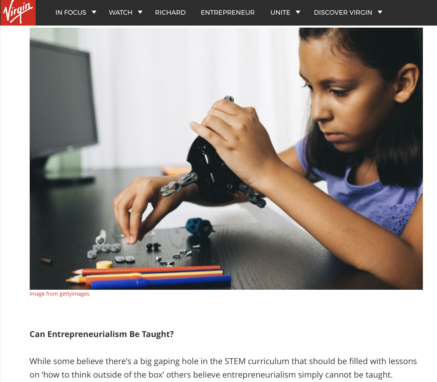 Can Stem Education make entrepreneurs