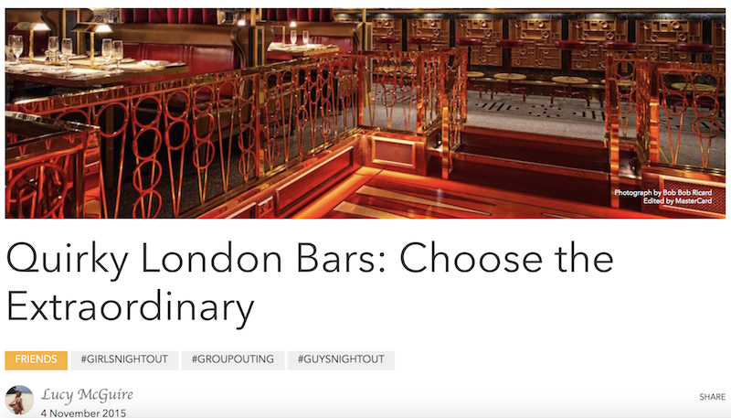 Quirky Bars in London