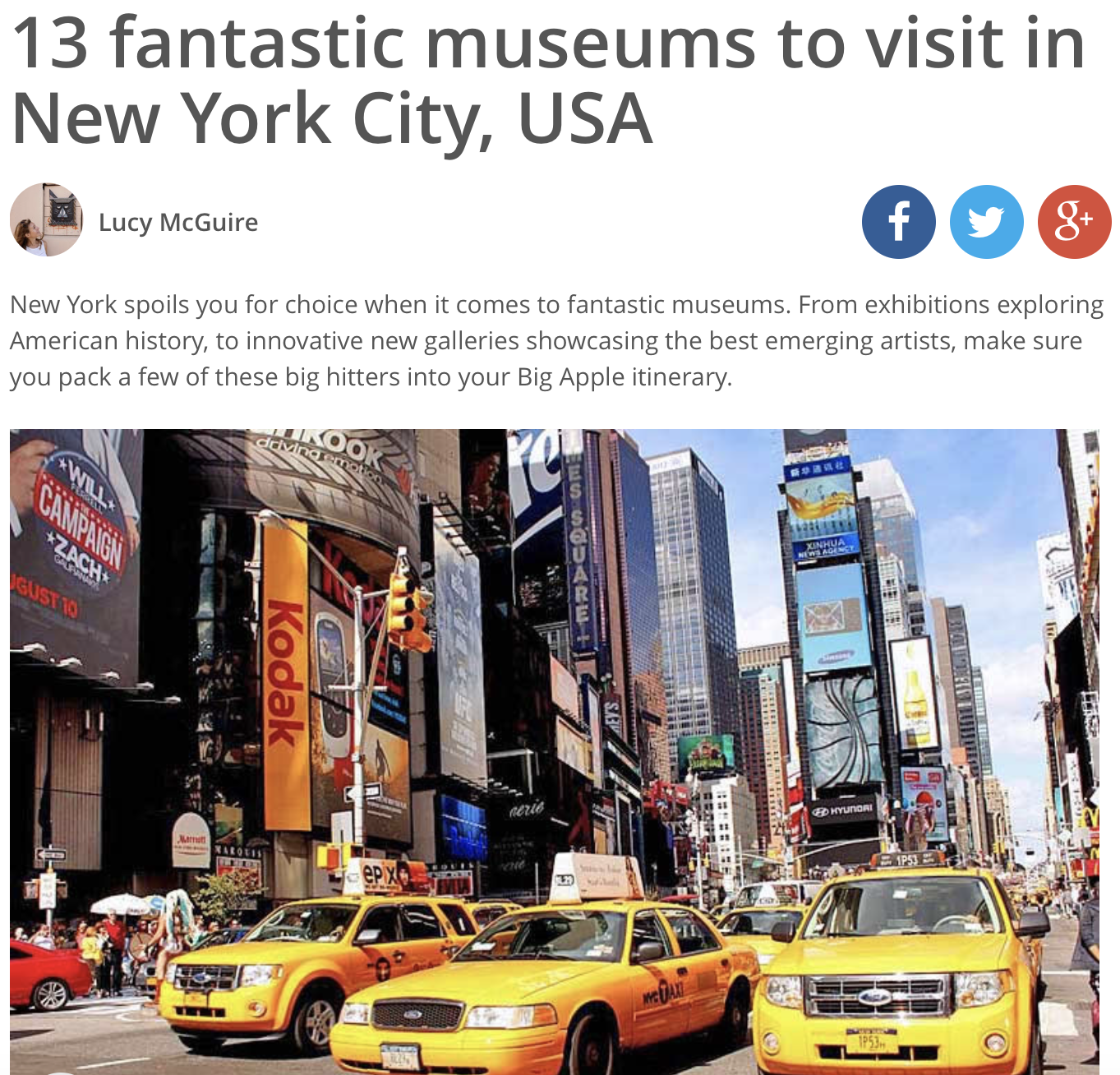 Top NYC Museums