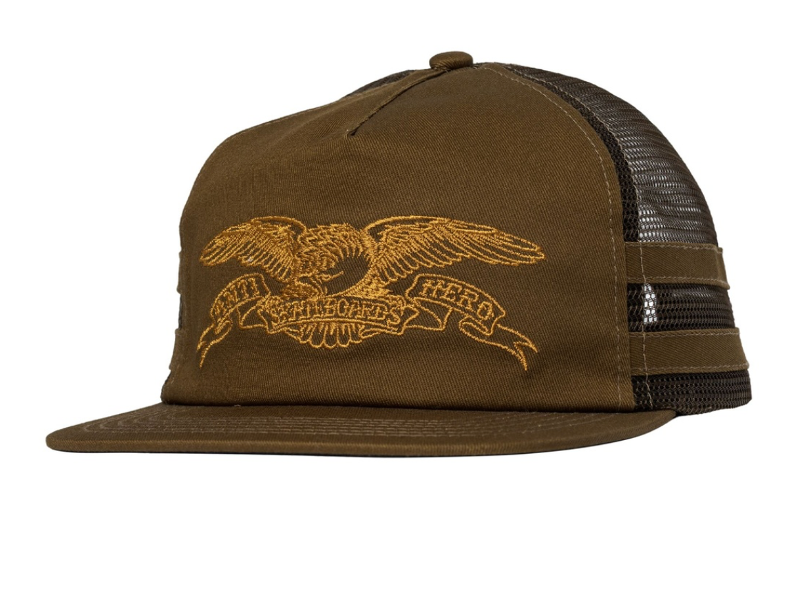 ANTI-HERO BASIC EAGLE SNAPBACK HAT BROWN/BROWN