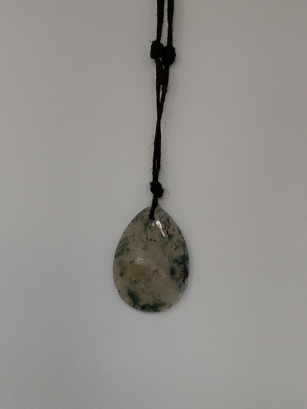 Moss Agate Teardrop