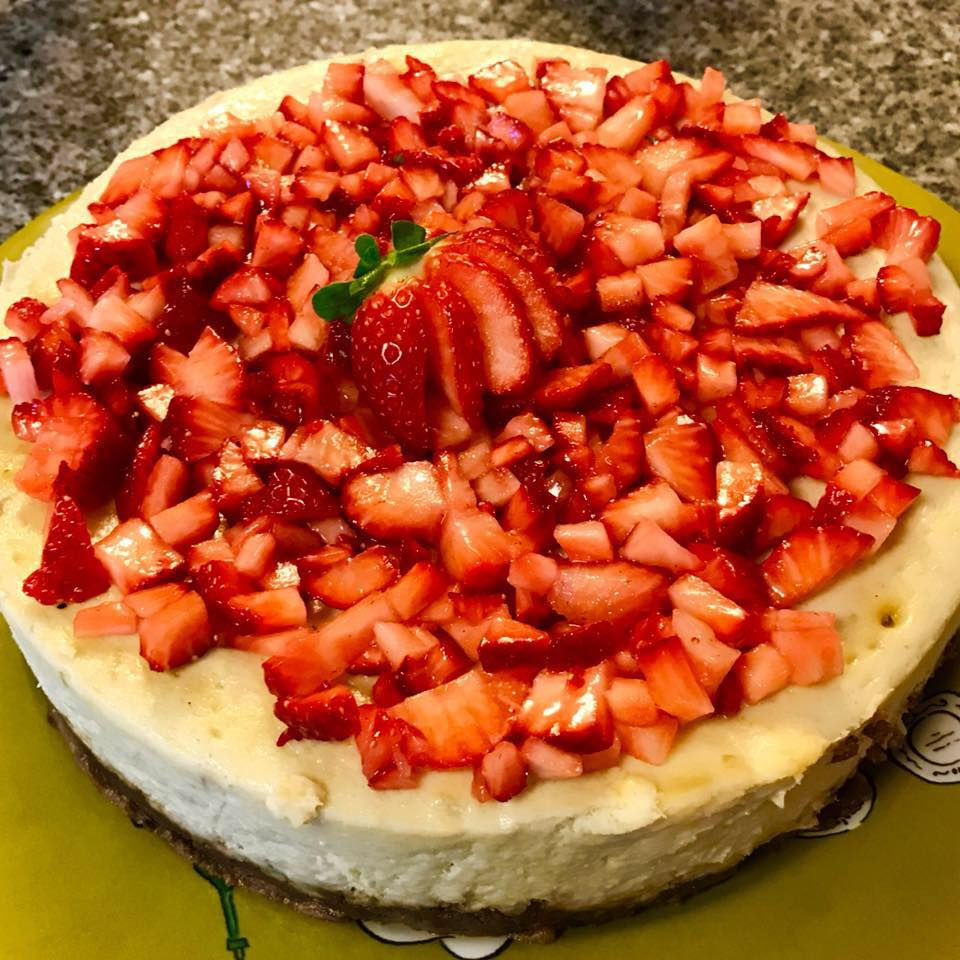 Banana Strawberry Cheesecake