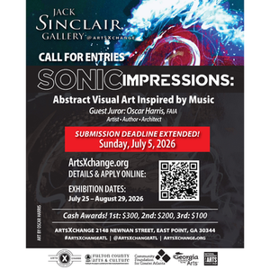 Call for Entries - Juried Show - SONIC IMPRESSIONS: Abstract Visual Art Inspired by Music - Submission Deadline EXTENDED! - Sun, July 5, 2026 