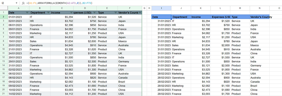 פונקציית QUERY