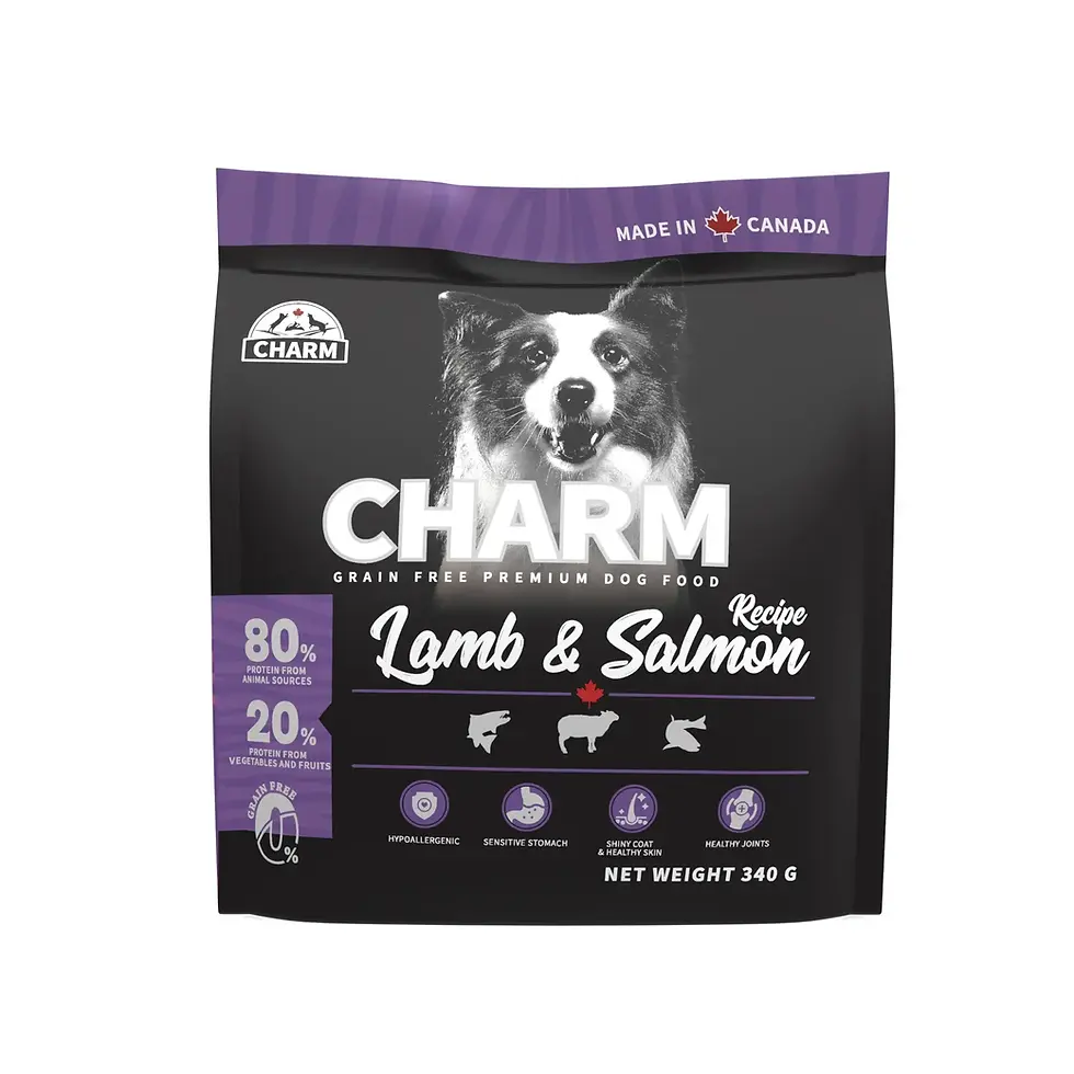 チャーム（CHARM）ラム＆サーモン ドッグ 340g カナダ産 ペットフード 総合栄養食