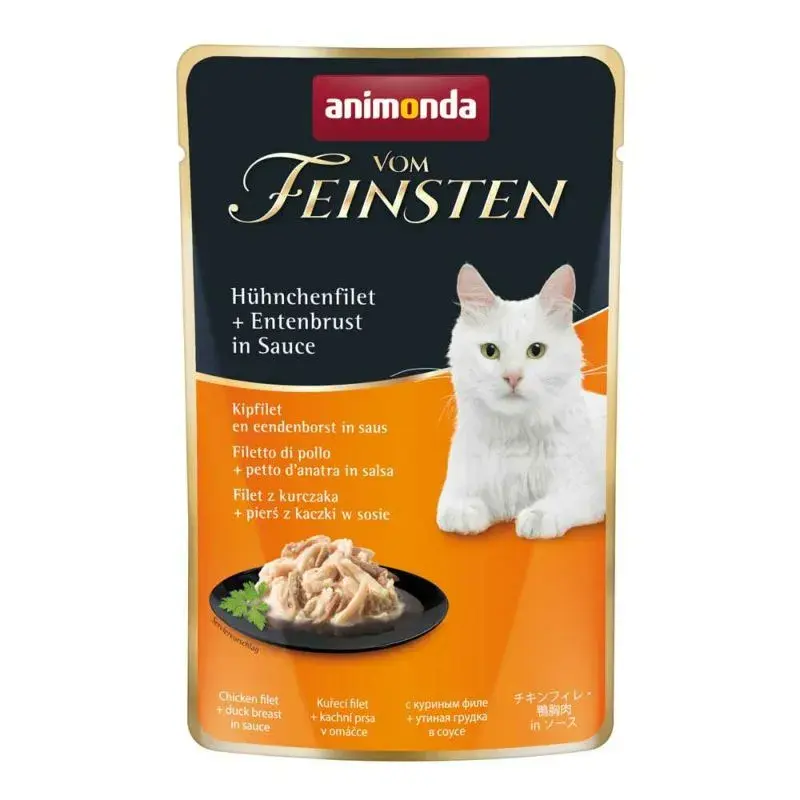 アニモンダ フォムファインステン パウチ チキンフィレ・鴨胸肉 50g 猫用ウェット