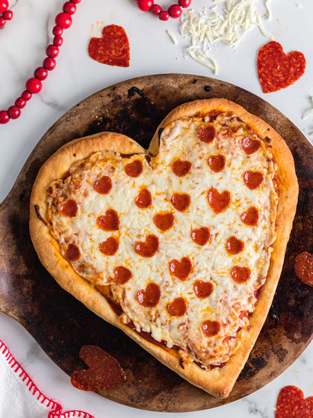 Heart-Shaped Pizza