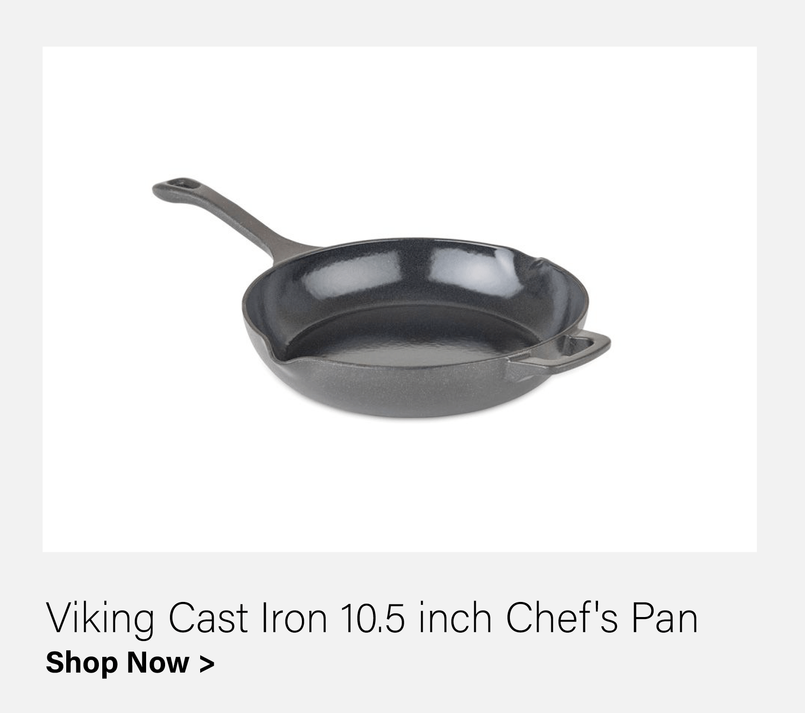 cast iron skillet
