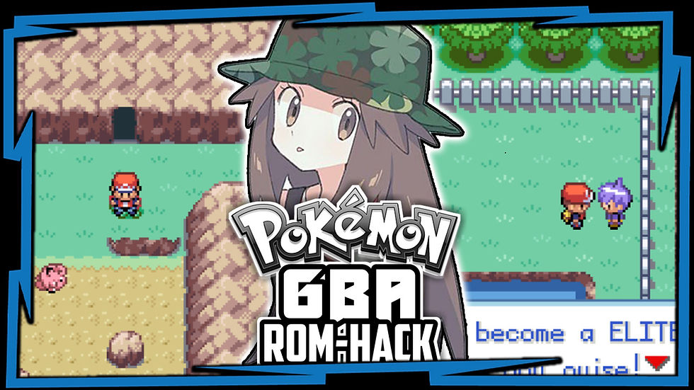 Pokémon fan game: anime-style character, pixelated battle