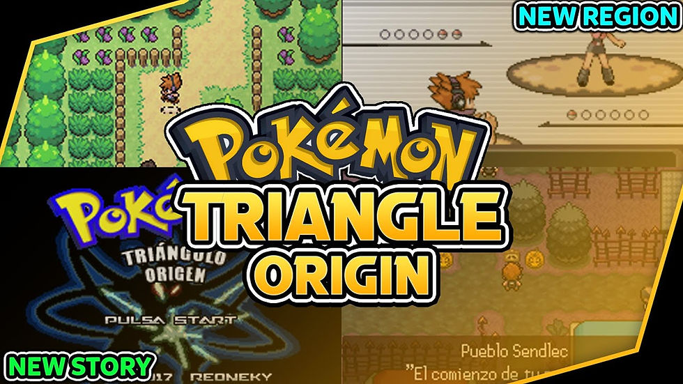 Pokémon fan game: anime-style character, pixelated battle