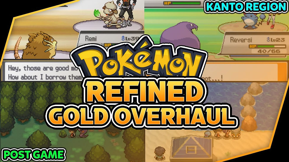Pokémon fan game: anime-style character, pixelated battle