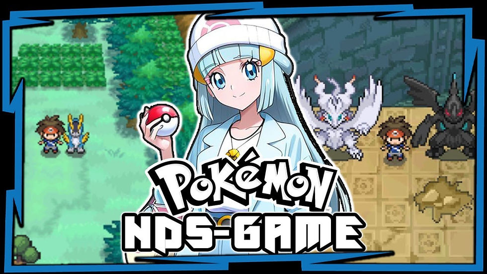 Pokémon fan game: anime-style character, pixelated battle