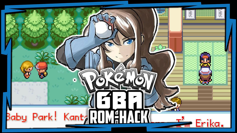 Pokémon fan game: anime-style character, pixelated battle