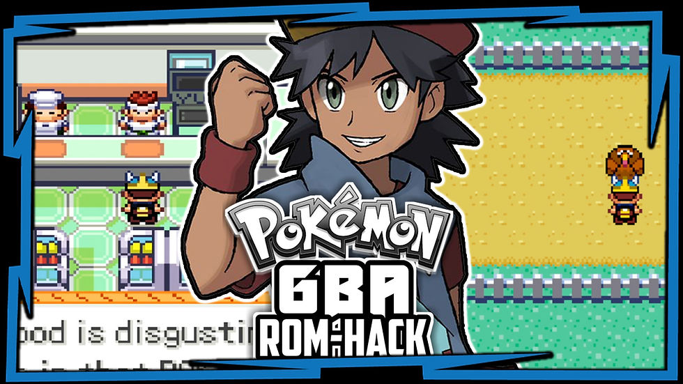 Pokémon fan game: anime-style character, pixelated battle