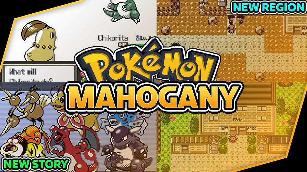 Pokémon fan game: anime-style character, pixelated battle